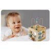 Cub educational din lemn cu diverse activitati, 15.5 x 17 cm, Nukido NK-861 3