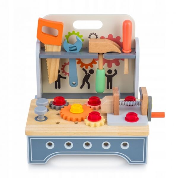 Mini atelier de lucru din lemn cu accesorii incluse, 30 x 25 x 30 cm, Ricokids RK-877 1