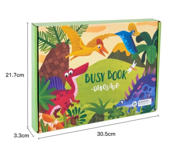 Carte de activități Busy Book Montessori cu stickere reutilizabile