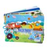 Carte de activități Busy Book Montessori cu stickere reutilizabile – Mașini