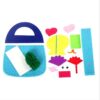 Geantă DIY din fetru pentru copii, kit creativ de cusut
