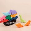 Joc de echilibru din lemn cu animale/ dinozauri/ animale marine, set de stivuire