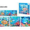 Carte magnetică tip puzzle, pliabilă 3-în-1, Quiet Book cu magnet, niveluri 1-5 Nivel 2 (Subacvativ)