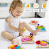 Puzzle din lemn 3D, animale, piese groase