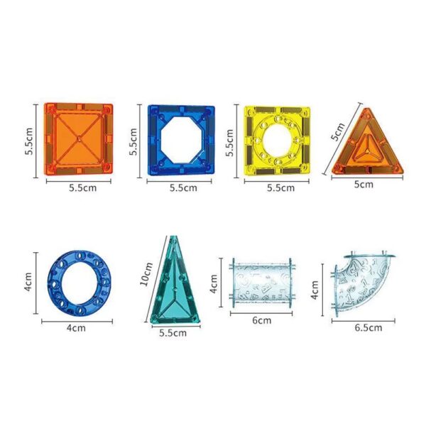 Set plăci magnetice cu tuburi pentru bile, 168 piese