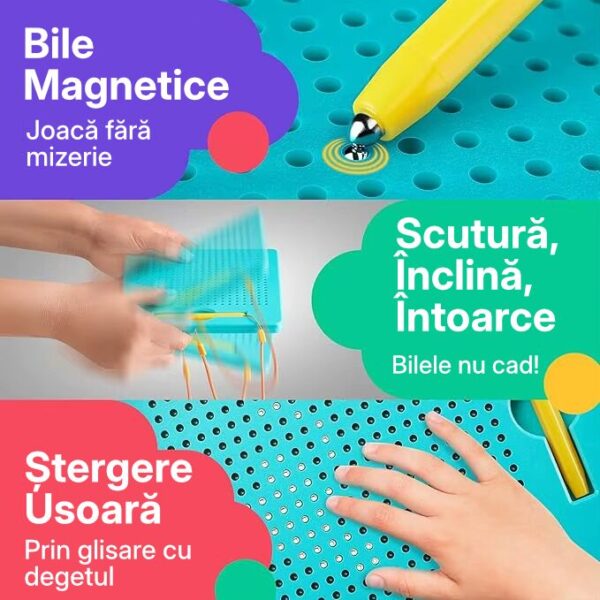 Tablă de scris magnetică cu bile stylus inclus